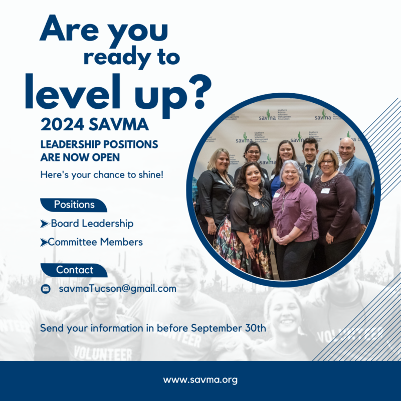 SAVMA 2024 Leadership Raise Your Professional Game! SAVMA
